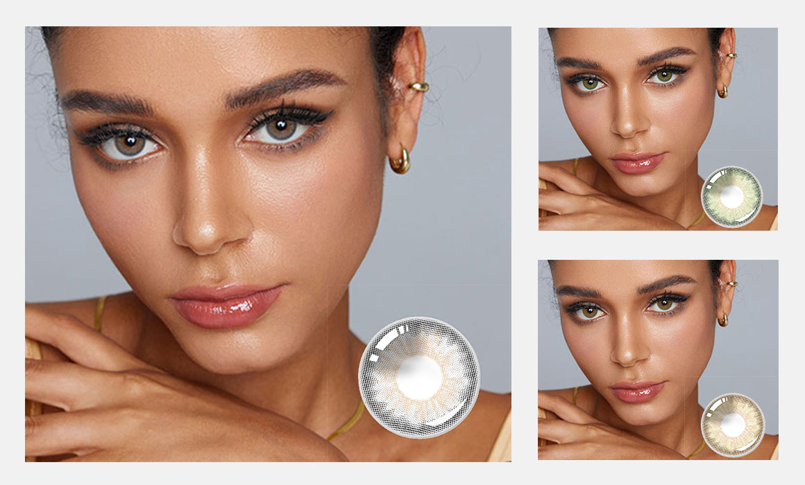 FC-222 CE Approved Colored Contact Lenses with Natural Black