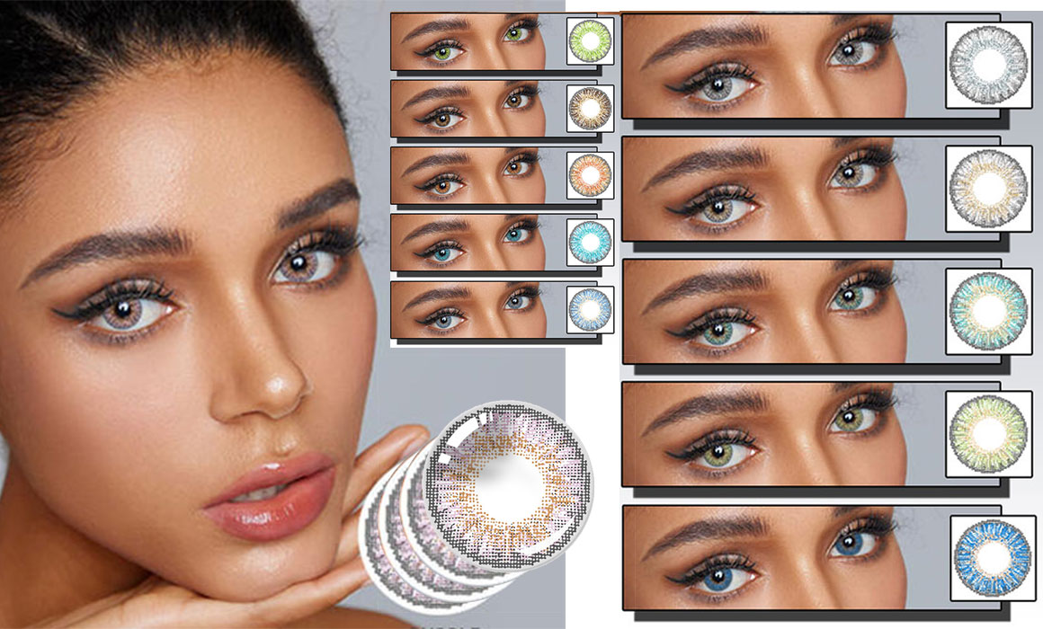 FC-28 3-Tone Colored Contact Lenses | Vivid & Natural Eye Color